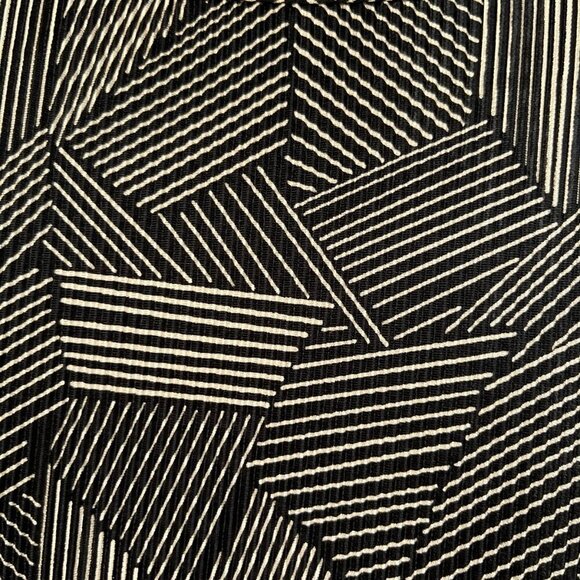 Connected Womens Tunic Size M/L Black Gold Metallic Art Deco Gallery Psychedelic - Picture 4 of 6